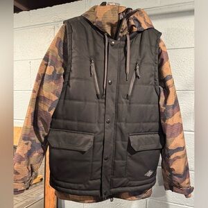 686 smarty 3 in 1 ski snowboard jacket camo